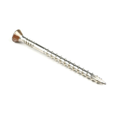 Καθαρό φινίρισμα από ανοξείδωτο χάλυβα Countersunk Torx Head Διπλό νήμα ξυλοπετρώματος βίδα για την επισκευή