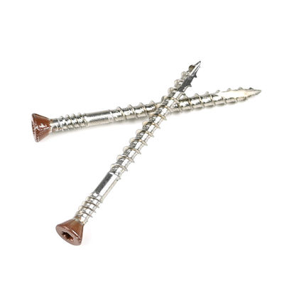Καθαρό φινίρισμα από ανοξείδωτο χάλυβα Countersunk Torx Head Διπλό νήμα ξυλοπετρώματος βίδα για την επισκευή
