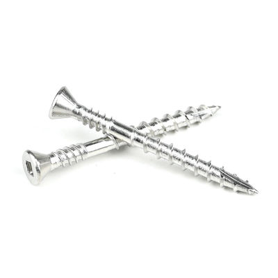 10 X50 τετραγωνική κεφαλή Countersunk Chipboard βίδες διπλό νήμα με πλευρά