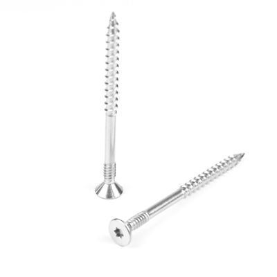 100 mm από ανοξείδωτο χάλυβα διπλή νήμα Countersunk Torx Head ξυλοπετρακιδωτή