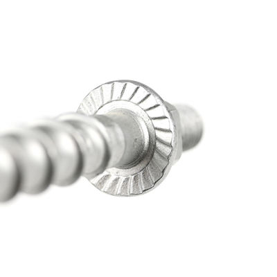 Τυποποιημένο M8 διπλού νήματος Hex Flange Head Self Tapping
