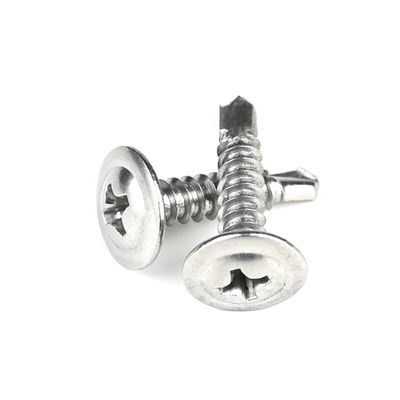 Μαύρο από ανοξείδωτο χάλυβα Phillips Wafer Head Self Drilling Screws Tornillos Acero Inoxidable