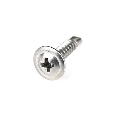 Μαύρο από ανοξείδωτο χάλυβα Phillips Wafer Head Self Drilling Screws Tornillos Acero Inoxidable