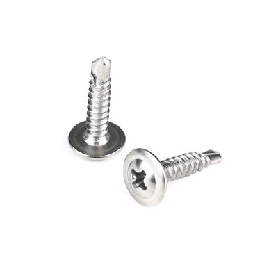 Μαύρο από ανοξείδωτο χάλυβα Phillips Wafer Head Self Drilling Screws Tornillos Acero Inoxidable