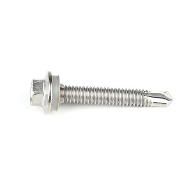 Προσαρμοσμένες βίδες Tek Black HEX Washer Head Self Drilling για μεταλλικό ξύλο M3.5-M6.3