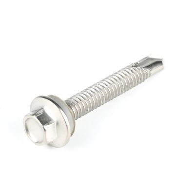 Προσαρμοσμένες βίδες Tek Black HEX Washer Head Self Drilling για μεταλλικό ξύλο M3.5-M6.3