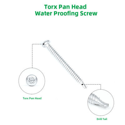 Δέντρα δομή Bimetal ανοξείδωτο χάλυβα Torx Pan Head αυτοτρυπάνιση βίδες με σχεδιασμό