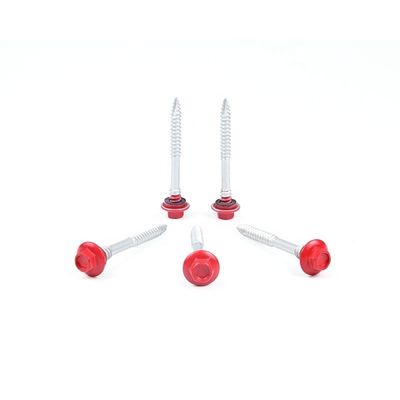 Ατσάλι από ανοξείδωτο χάλυβα Tek βίδα Hex Flange Head Αυτοτρύπανση Αυτοτρύπανση βίδες με πλυντήριο EPDM