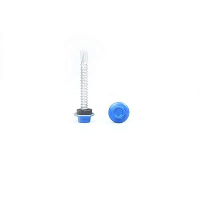 Χρώμα Torx Drive Ζωγραφισμένη φλέβα Hex Head Αυτοτρύπανση Tek βίδα