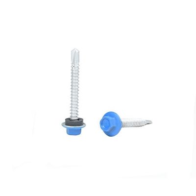 Χρώμα Torx Drive Ζωγραφισμένη φλέβα Hex Head Αυτοτρύπανση Tek βίδα