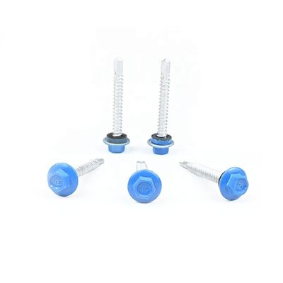 Χρώμα Torx Drive Ζωγραφισμένη φλέβα Hex Head Αυτοτρύπανση Tek βίδα