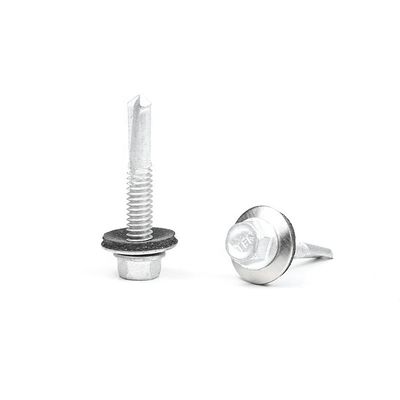 SS410 Φλάντζη Hex Head Ατσάλινη αυτοσυσκευασμένη γεώτρηση βίδες με EPDM πλυντήριο