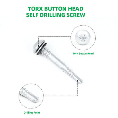 Μεταλλική αυτοτρυπτική βίδα με κινητήρα στροφής με κεφαλή στροφής σε ανοξείδωτο χάλυβα SUS410