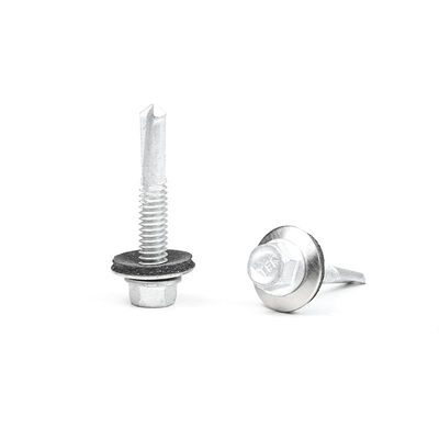 SS410 Ατσάλι από ανοξείδωτο χάλυβα Hex Head Self Drilling Screws Metal Tek