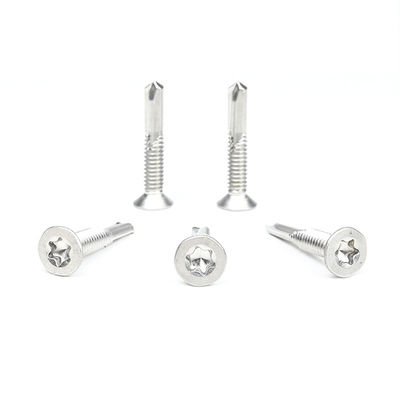 ΖΙΝΚΑΤΙΚΗ Τελεία Υψηλής αντοχής από ανοξείδωτο χάλυβα Tek 5 Torx επίπεδη αυτοσυσκευαστική βίδα Csk κεφαλή αυτοσυσκευαστικές βίδες