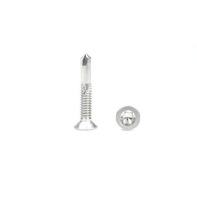ΖΙΝΚΑΤΙΚΗ Τελεία Υψηλής αντοχής από ανοξείδωτο χάλυβα Tek 5 Torx επίπεδη αυτοσυσκευαστική βίδα Csk κεφαλή αυτοσυσκευαστικές βίδες