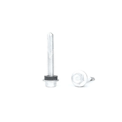 38 mm αυτοτρυπάνιση SUS410 Hex βίδα από ανοξείδωτο χάλυβα με κεφαλή φλάντζης και πλυντήριο EPDM