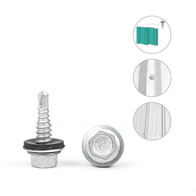 1/4x7/8' Ατσάλι Zinc Alloy Coated Hex Flange Purlin Screws για το σύστημα περιβλήματος κτιρίου