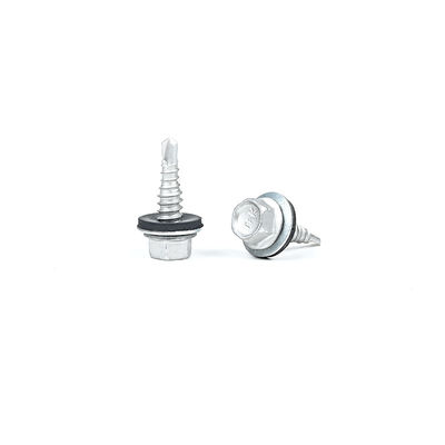 1/4x7/8' Ατσάλι Zinc Alloy Coated Hex Flange Purlin Screws για το σύστημα περιβλήματος κτιρίου