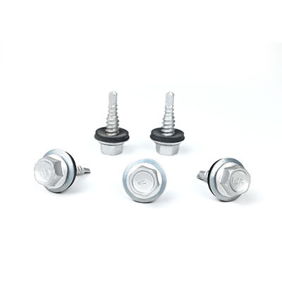 1/4x7/8' Ατσάλι Zinc Alloy Coated Hex Flange Purlin Screws για το σύστημα περιβλήματος κτιρίου