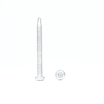 6.3x65 TPO PVC Ply Membrane ανοξείδωτο χάλυβα 304 δι-μεταλλικό Torx κουμπί κεφαλή υδατοασφαλής βίδα