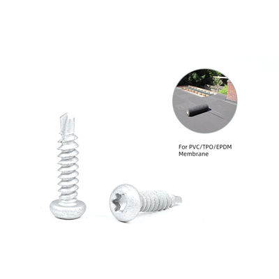 Ζυγγαλισμένο από κράμα ψευδαργύρου Self Tapping Screw 6.3x25 Για οροφική μεμβράνη και όρος πληρωμής T / T