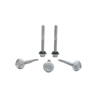 Ζυγός κράμα επικαλυμμένο Hex Flange Head αυτοτρυπάνιση βίδα Tek 7 Για εγκατάσταση 5.5x50