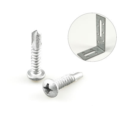 Ζυγός κράμα επικαλυμμένο 5.5x25 Phillips Pan Head Bimetal οροφή βίδα για οροφή γωνιακή στήριξη