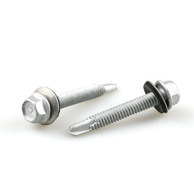 6.3x45 Hex Flange αυτοτρυπάνιση βίδα για τοίχο επένδυση Πίνακα για Purlin αδιάβροχο