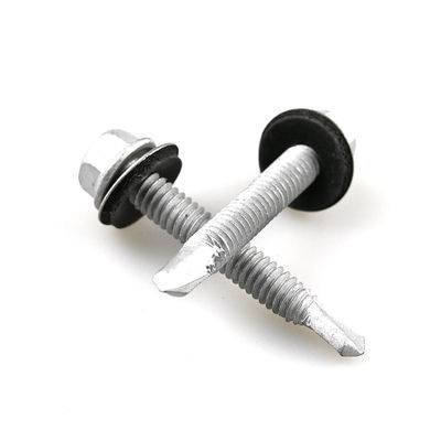 6.3x45 Hex Flange αυτοτρυπάνιση βίδα για τοίχο επένδυση Πίνακα για Purlin αδιάβροχο