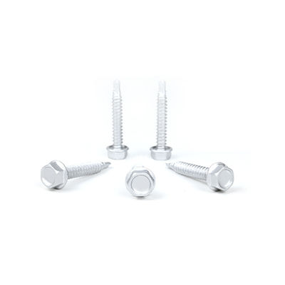 6.3x38 Bimetal Hex Flange Coated Tornillos για οροφές από μεταλλικό χάλυβα