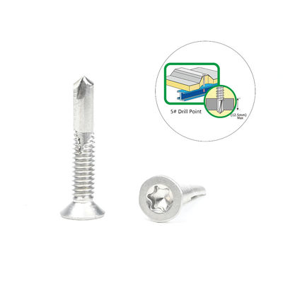 Εγκατάσταση 5.5x32 Ατσάλινο Torx Csk Κεφαλής Tek βίδα για την στερέωση ξύλου σε Purlin