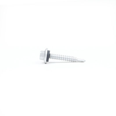 Αδιάβροχο με επίστρωμα ψευδαργύρου 12 X38 Hex Flange Self Drilling Screw για τοίχο